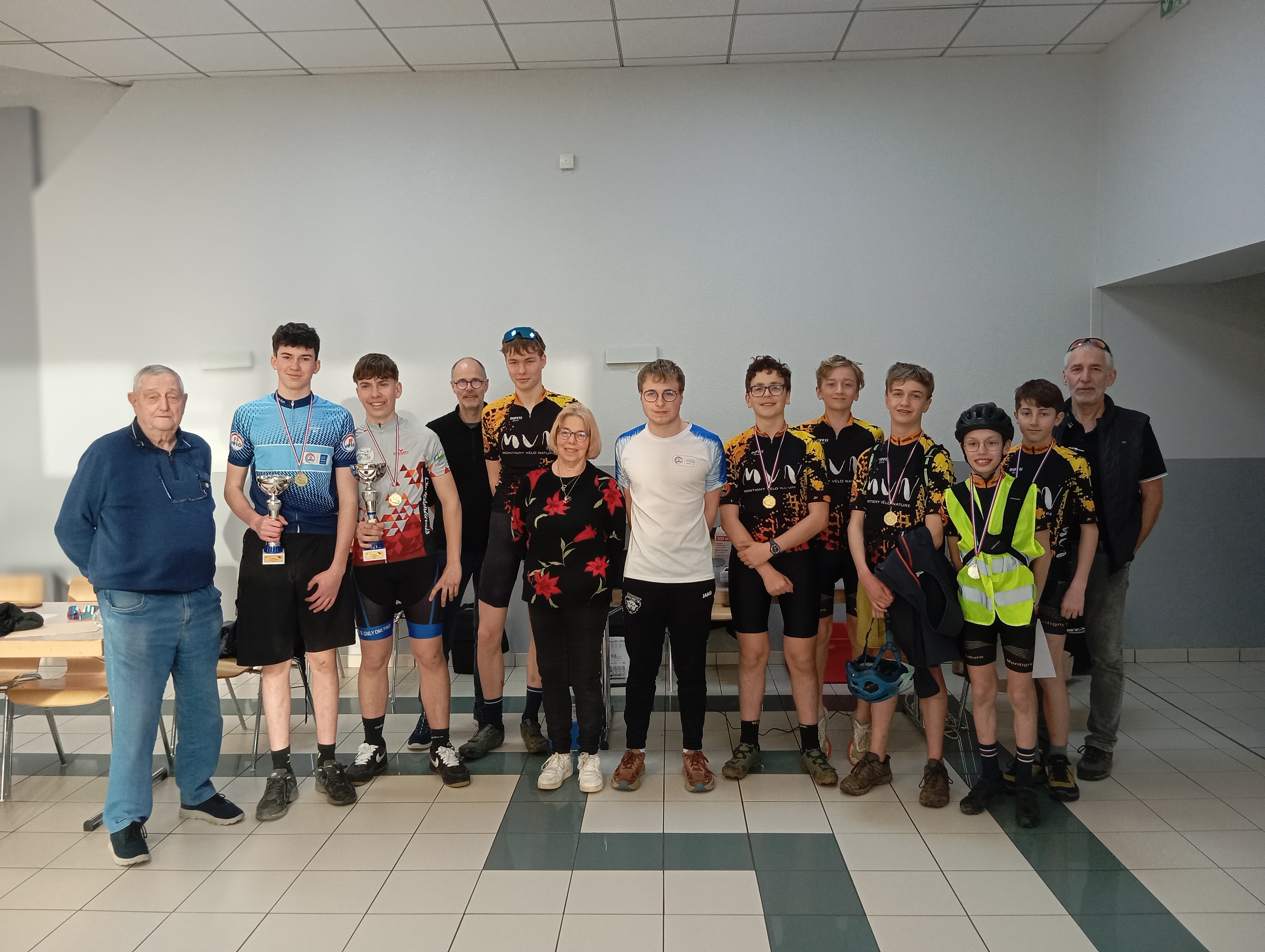 Les participants et encadrants au CDJC route